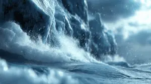 Glacier Calving Drama