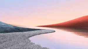 Grass And Lake Aesthetic Landscape