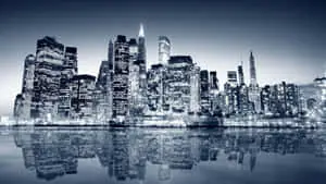 Grayscale Skyline HD New York Background