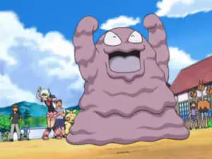Grimer Cheering In The Pokemon Anime