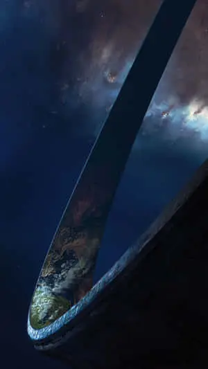 Stunning view of Halo Ring from space