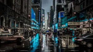 Street Buildings HD New York Background