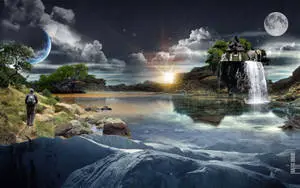 High Res Surreal Nature Landscape
