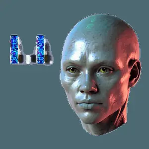 Human Head in Sci-Fi PNG 06262024