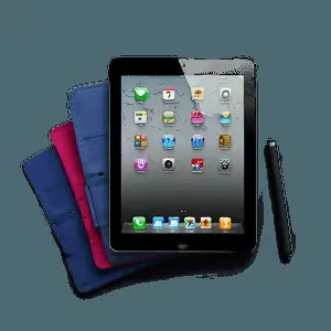iPad in Landscape Mockup PNG teg