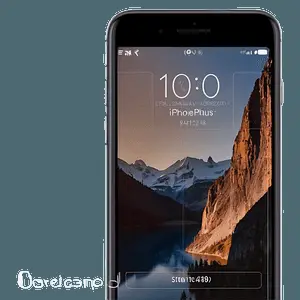 iPhone 8 Plus in Landscape Orientation PNG 1