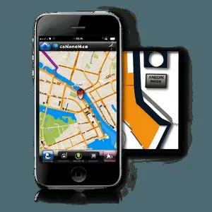 iPhone with Map Navigation PNG nve