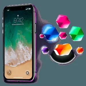 Iphone X Mockup in Landscape PNG 06272024