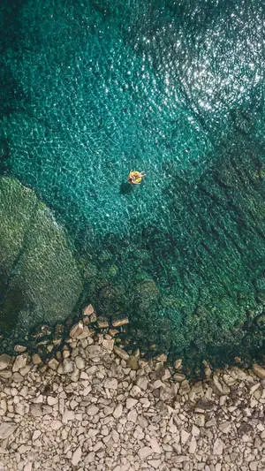 iPhone XR Red Ocean Aerial View 