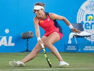 Johanna Konta Showing Agility on Court