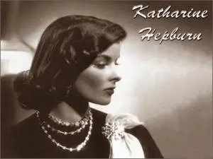 Katharine Hepburn Vintage Side-View