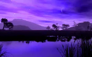 A beautiful sunset in the countryside.