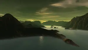 Laptop 4K Nature Green Light