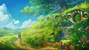 Lord Of The Rings Landscape Painting