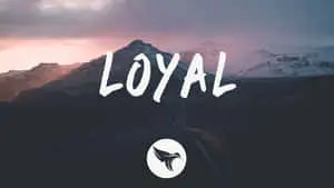 Loyal Text Graphics Over The Mountains