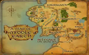 Middle Earth Easy Map