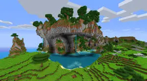 Minecraft Aesthetic Green Nature Sky