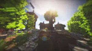Minecraft Aesthetic Greenery Sunny Day