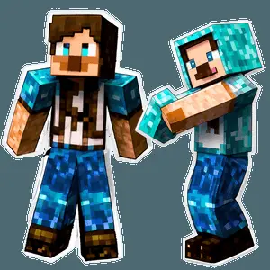Minecraft Character Poses PNG bxa