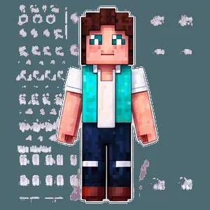 Minecraft Characters in Pixel Art PNG ijc
