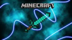 Minecraft Landscape Green Sword