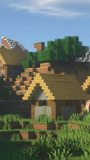 Minecraft Villages 720 x 1280 wallpaper