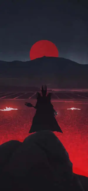 A classic illustration of Minimalist Lord Of The Rings art