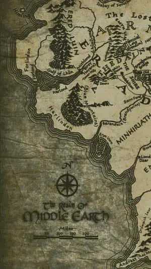 Celebrate the Minimalist Lord of the Rings with this epic wallpaper. 