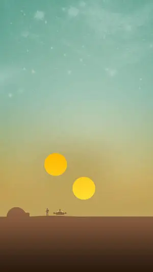 Minimalist Star Wars Scene