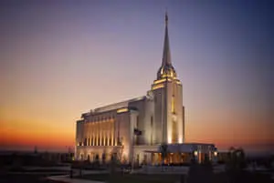 Mormon Temple Of Rexburg Idaho Desktop