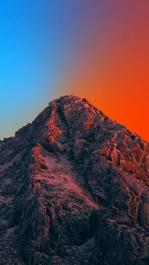 Mountain Against Colorful Sky iPhone 2021 