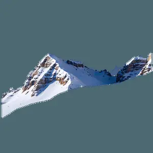 Mountain in Winter PNG vww