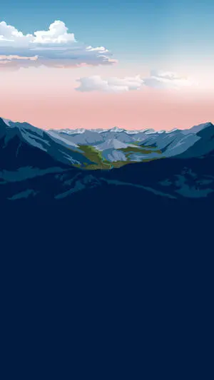 Mountain Landscape Art Smartphone Background
