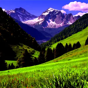 Mountain Vista Landscape PNG 88