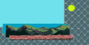 Mountainous Landscape Artwork