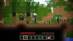 Moving Minecraft Battle Axe