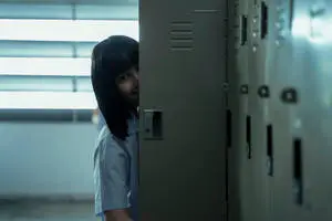 Nanno Behind Locker Door 