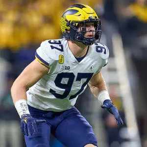 NCAA Michigan Wolverines No. 97 Aidan Hutchinson