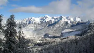 North Conway White Mountains New Hampshire Winter Landscape