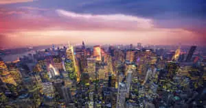 Enjoy the skyline of New York City