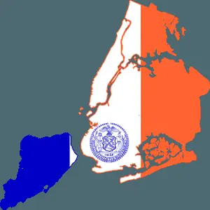 New York City Boroughs Map