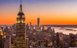 Enjoy a stunning view of the New York City skyline.