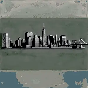 New York City Skyline PNG 06122024