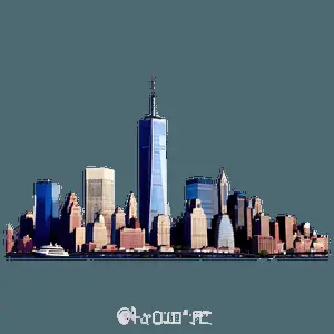 New York Cityscape Panorama PNG 06252024