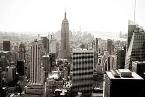 The magnificent skyline of New York City