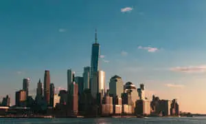Enjoying the beauty of the New York City skyline