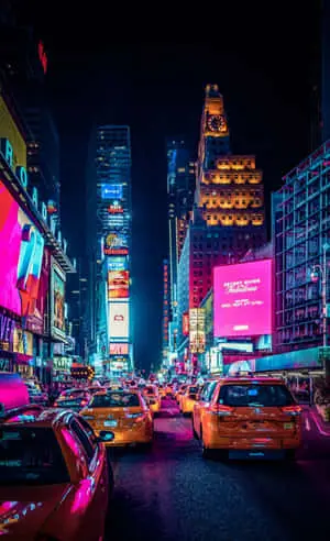 Skyline view of the iconic New York City