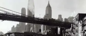 a city with a bridge