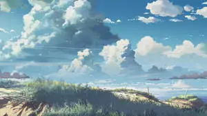 Peaceful Sky View Anime Scenery