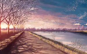 Peaceful View Of Anime Scenery